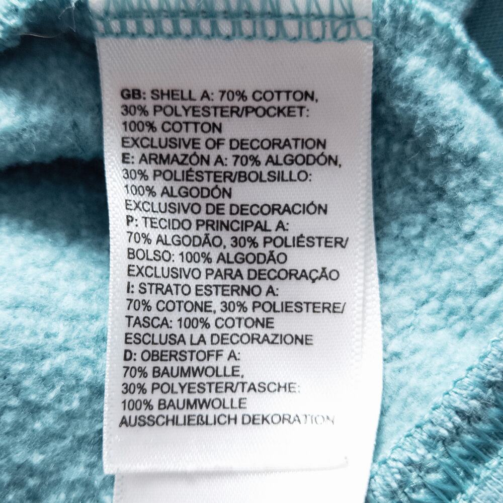 The North Face Pullover Hoodie Ice Blue Logo Size Large Color Pop Athleisure - Picture 6 of 7